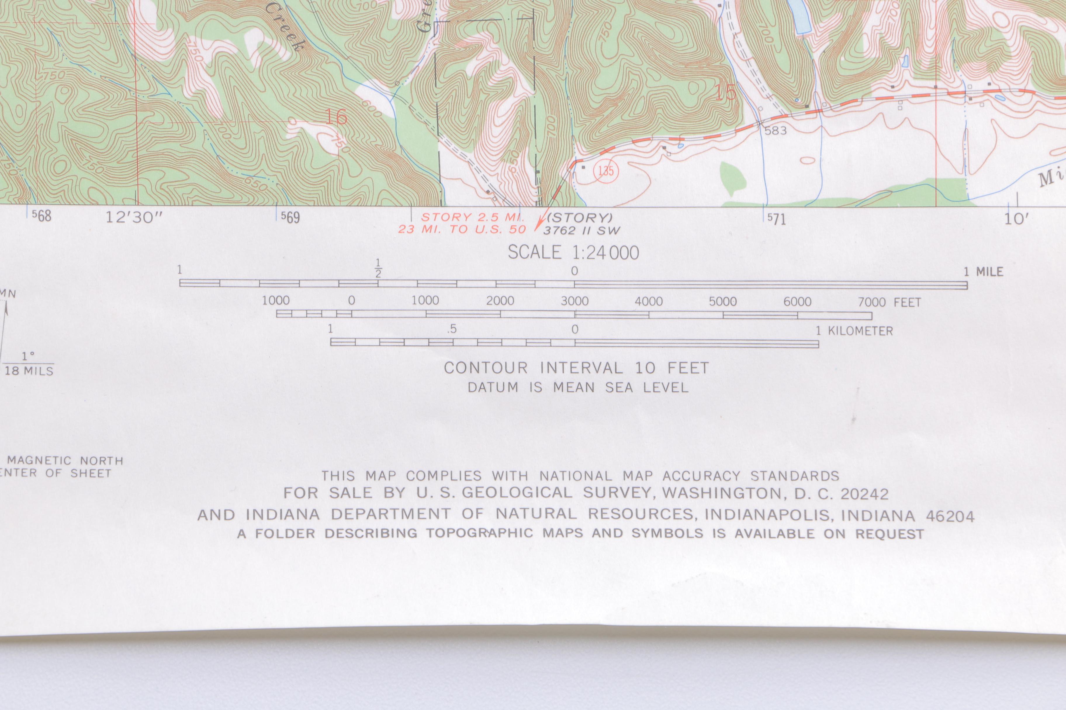 Topographic Maps of Indiana EBTH