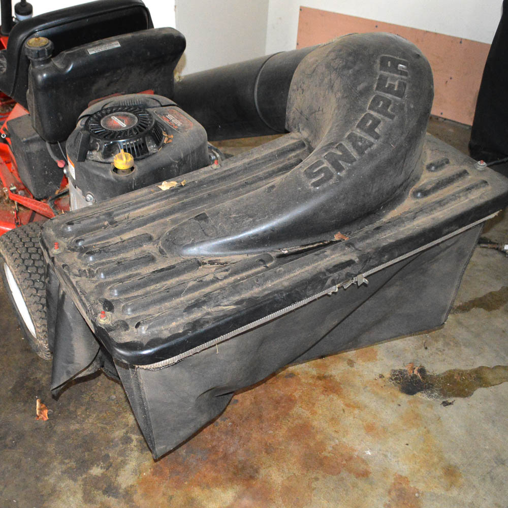 Snapper Rear Engine Riding Mower and Leaf Catcher EBTH