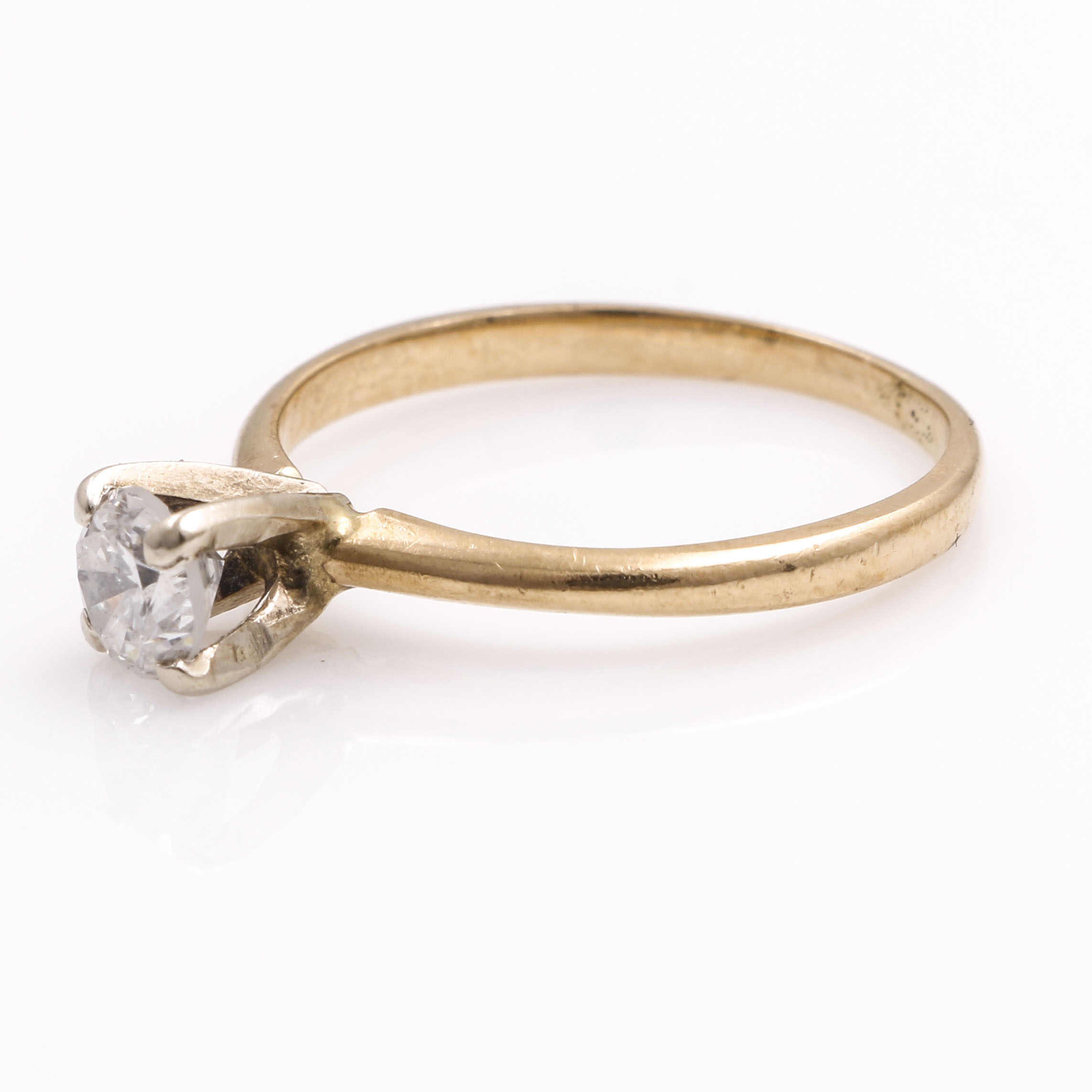 MagicGlo 14K Yellow Gold Diamond Ring EBTH