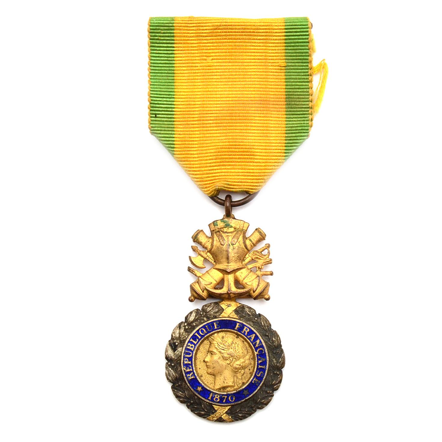 French Republic Military Merit Medal With Ribbon | Ebth