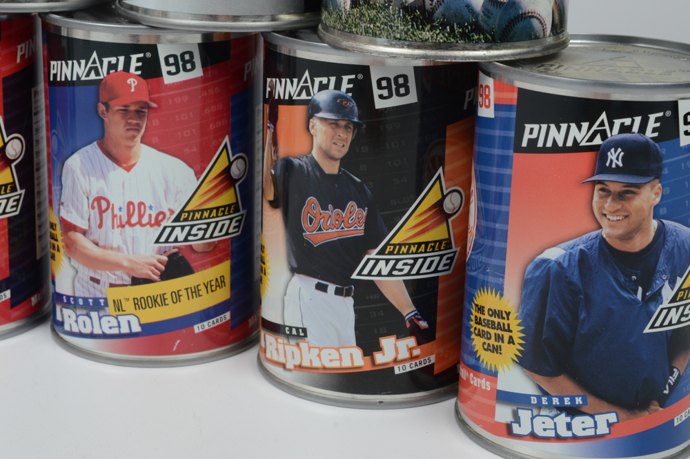1998 Pinnacle Baseball Cards in a Can and Other Collectibles EBTH
