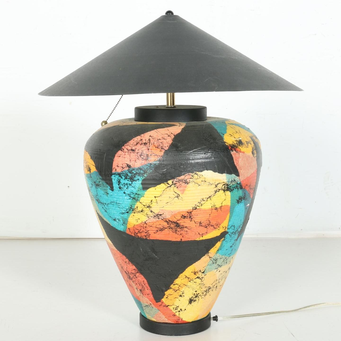 Paper Mache Table Lamp EBTH