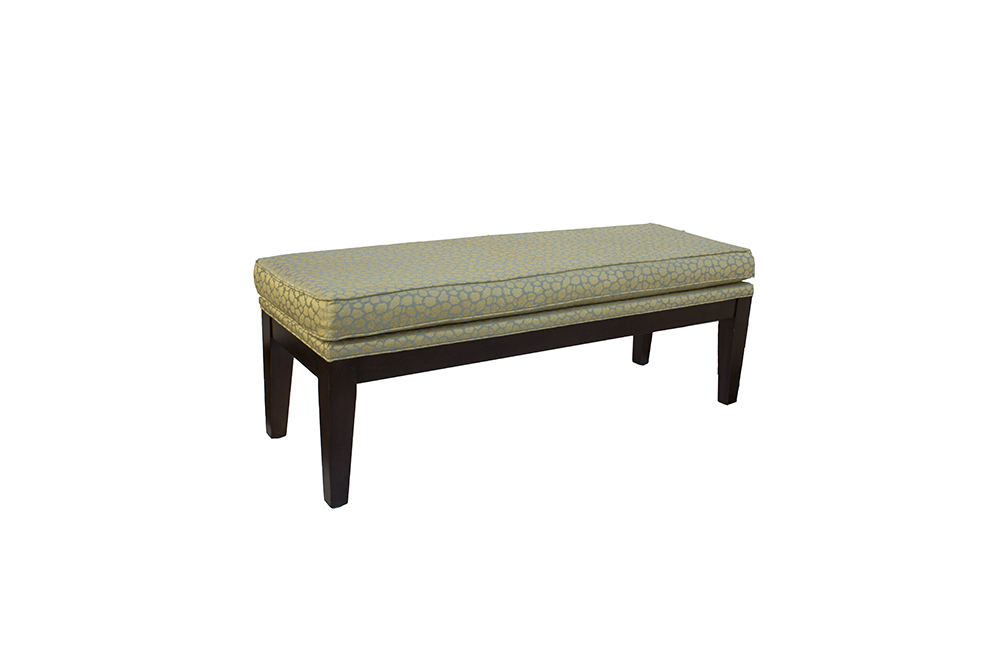 Ethan Allen Leopard Print Bench Ebth