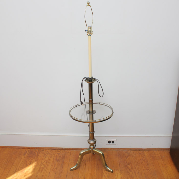 Glass Top Lamp Table EBTH