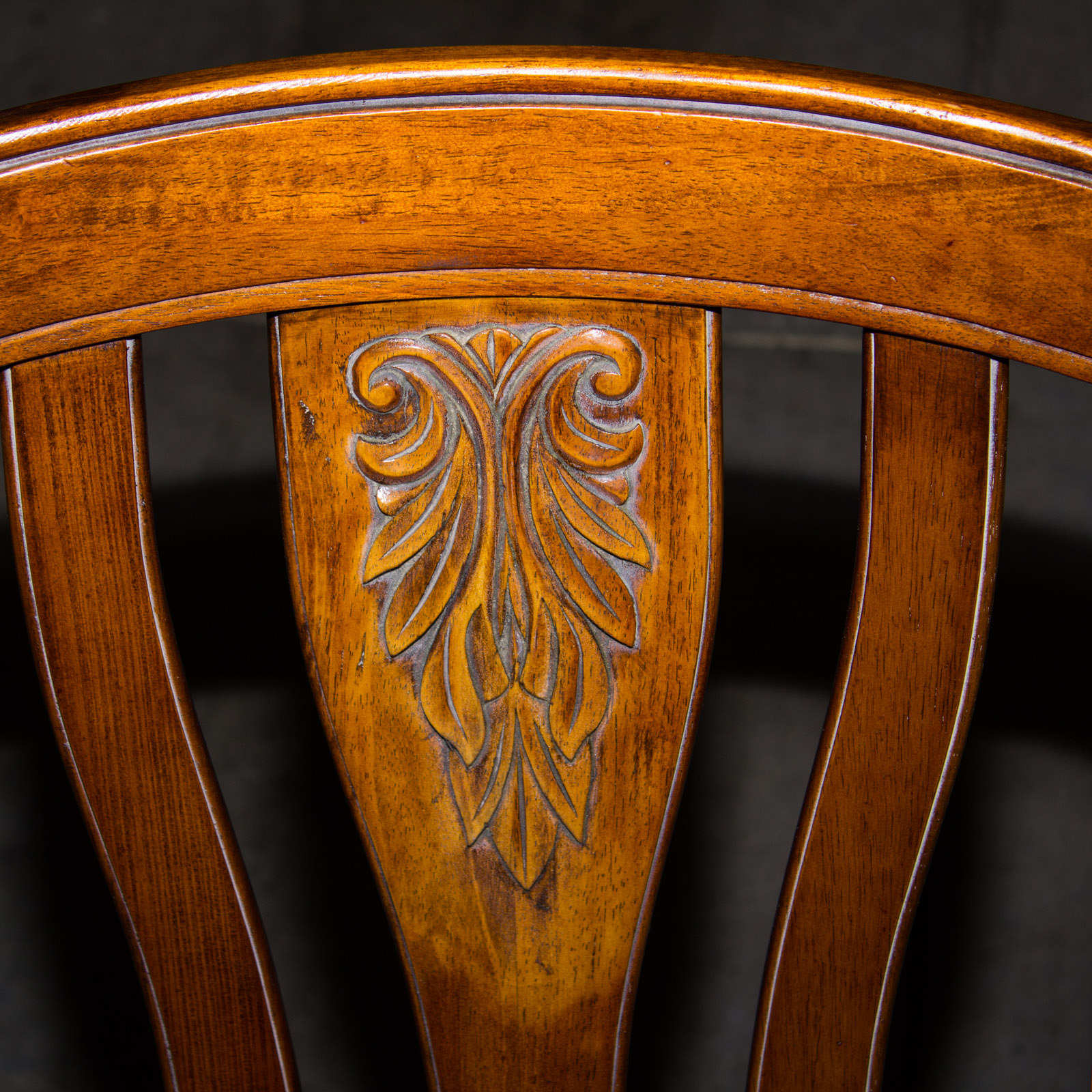 Pair of Carved Wood Side Chairs EBTH