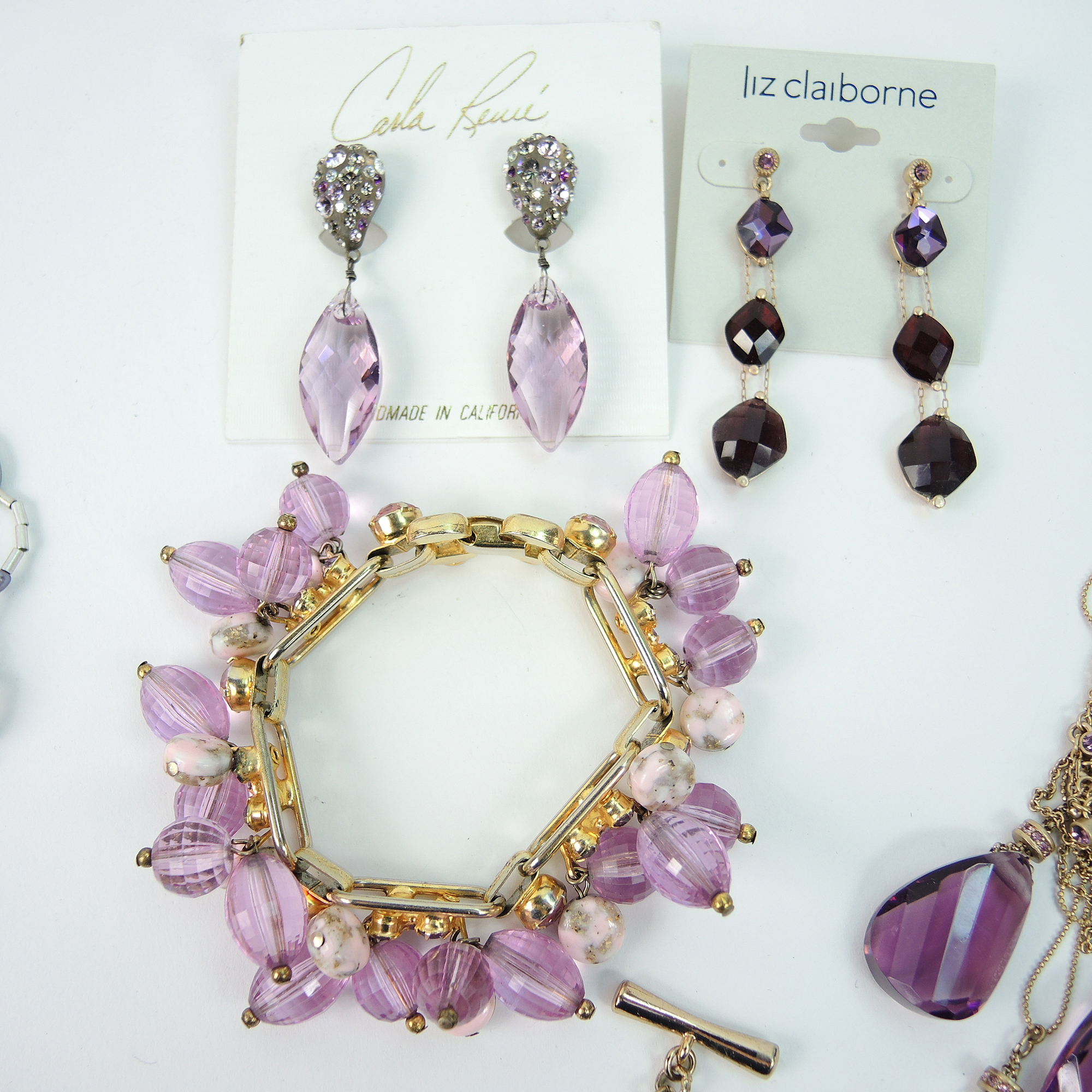 Purple Beaded Costume Jewelry with Nolan Miller and Sigrid Olsen EBTH