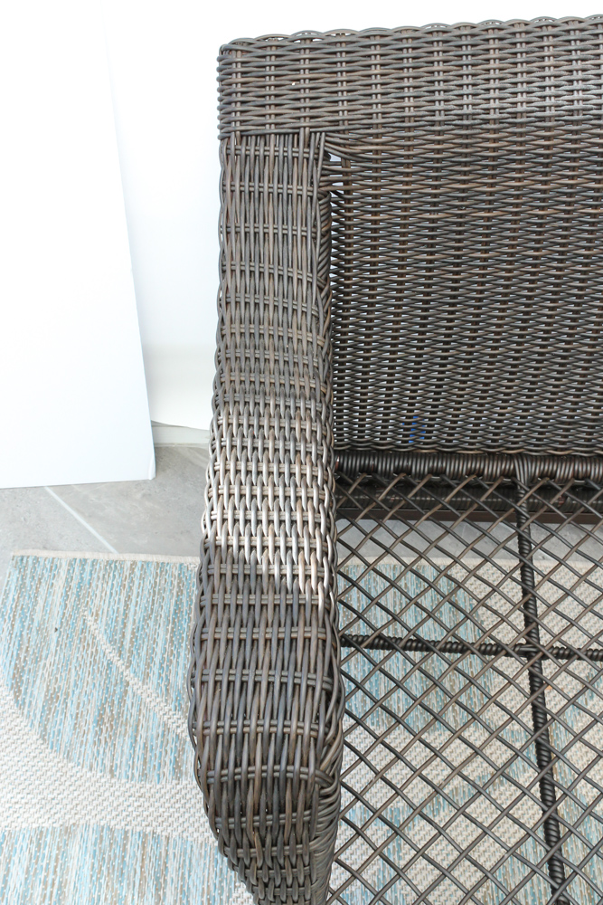 Hampton Bay "Woodbury" Wicker Patio Sofa EBTH