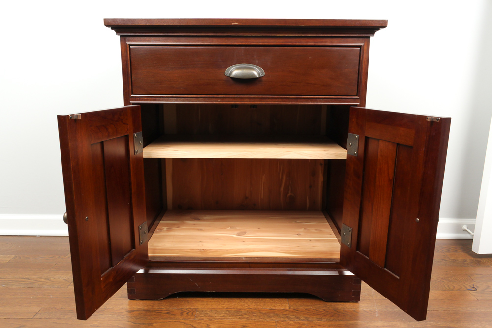 Restoration Hardware "Marston" Cherry Nightstand by Michaels Furniture