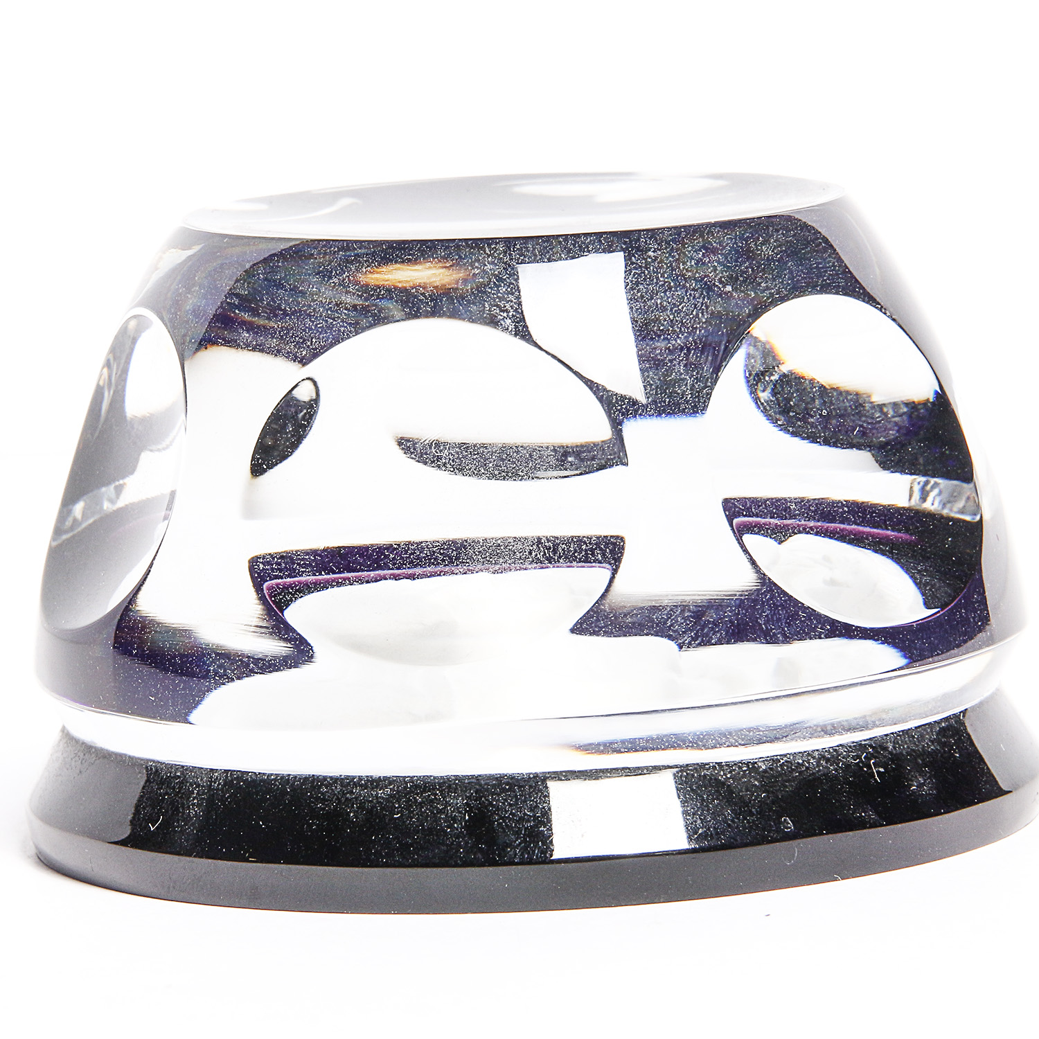 "Winston Churchill" Baccarat Crystal Cameo Paperweight EBTH
