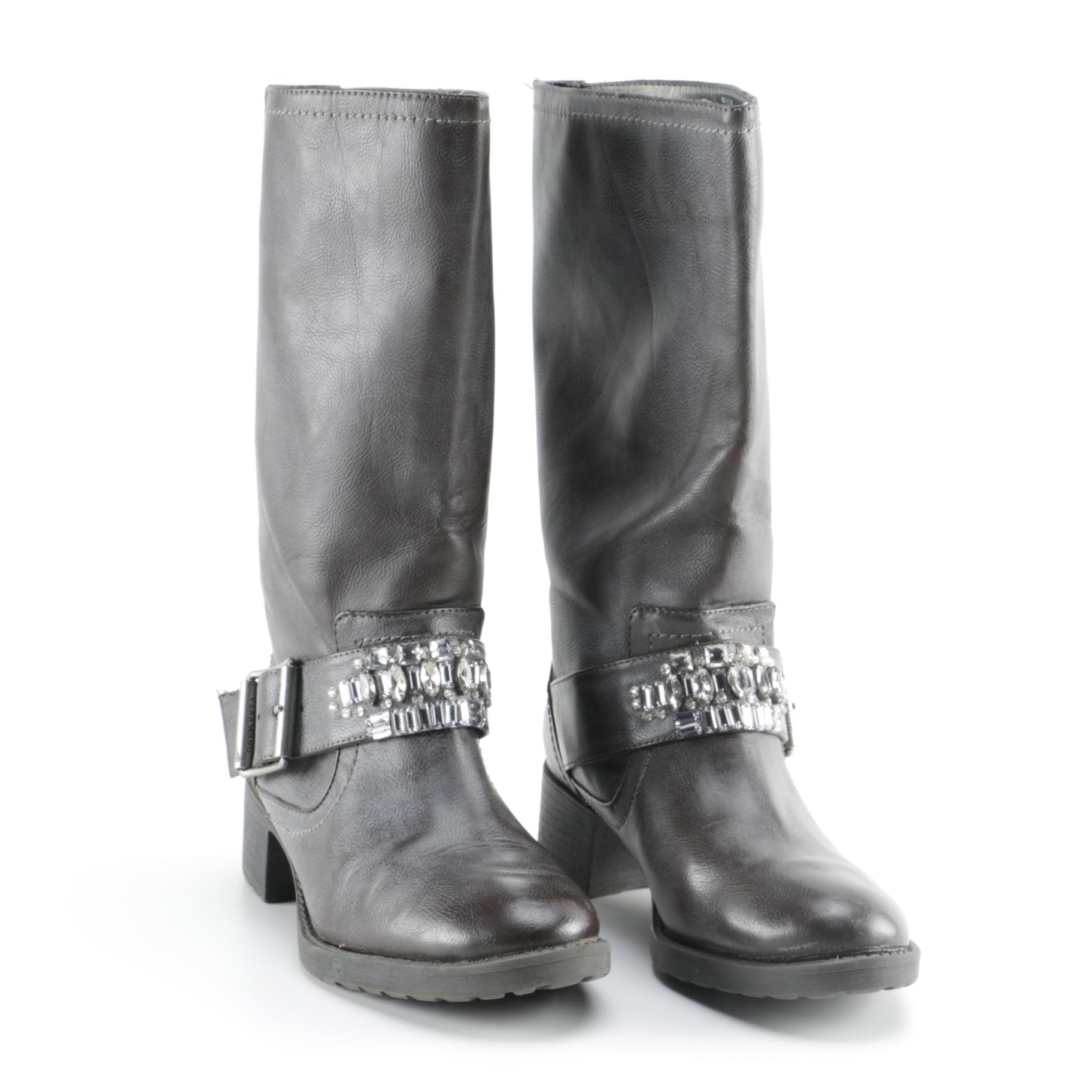 vera wang leather boots
