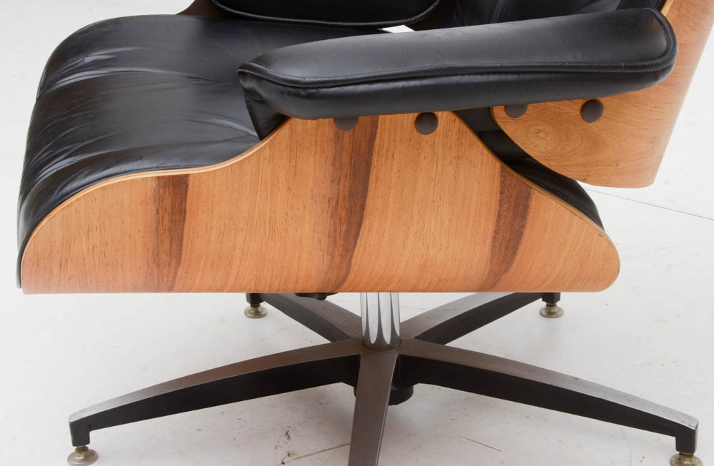 Eames Style Chair with Footstool EBTH