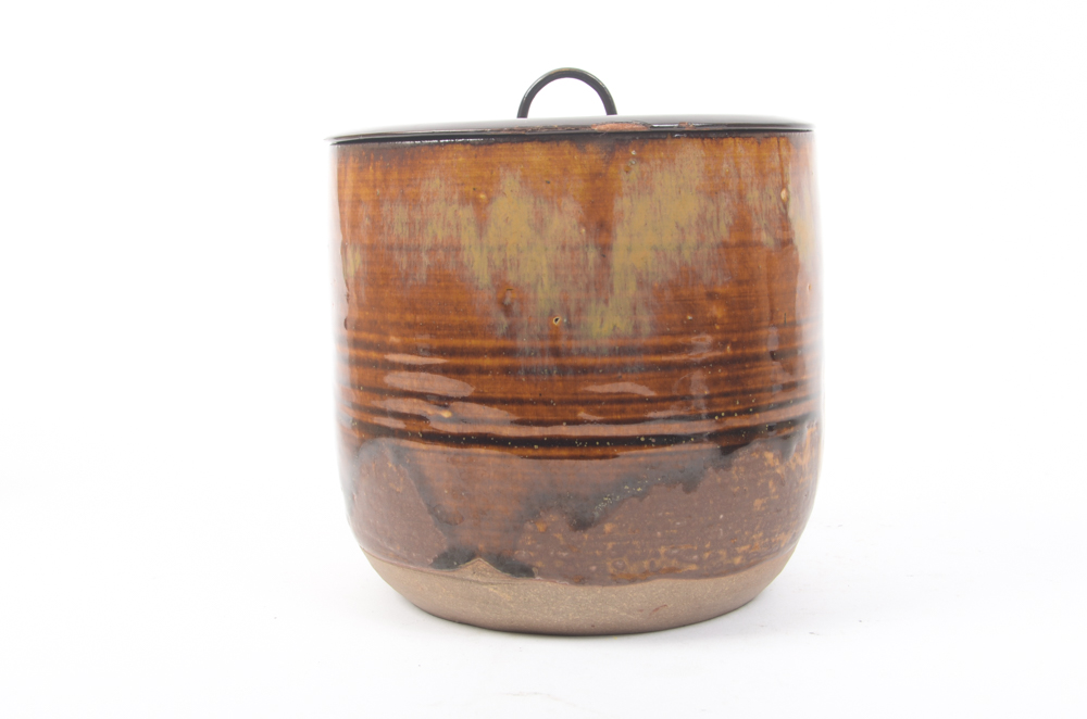 Pair of Japanese Mizusashi Tea Ceremony Vessels with Boxes EBTH