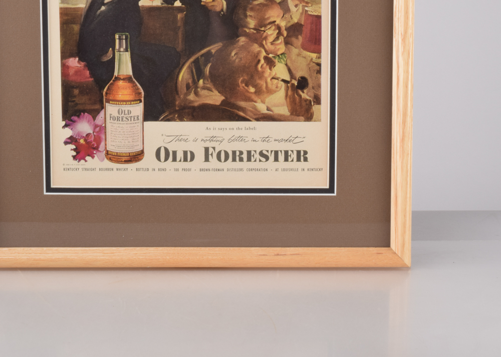 Framed Vintage Magazine Advertisement for Old Forester | EBTH