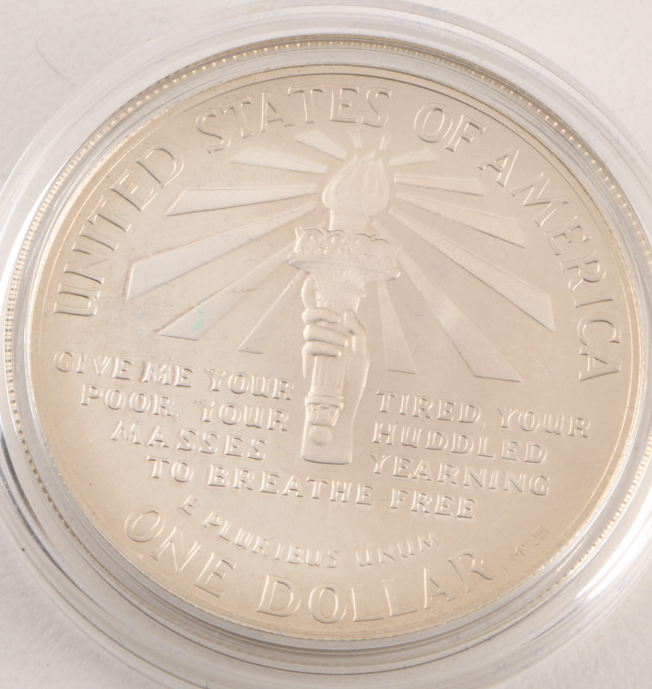 Two Sets of Commemorative 1986 Statue of Liberty/Ellis Island Coins EBTH