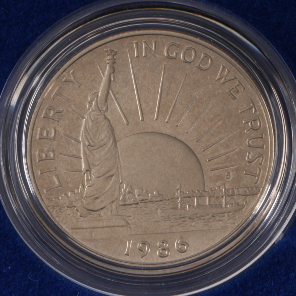 Two Sets of Commemorative 1986 Statue of Liberty/Ellis Island Coins EBTH