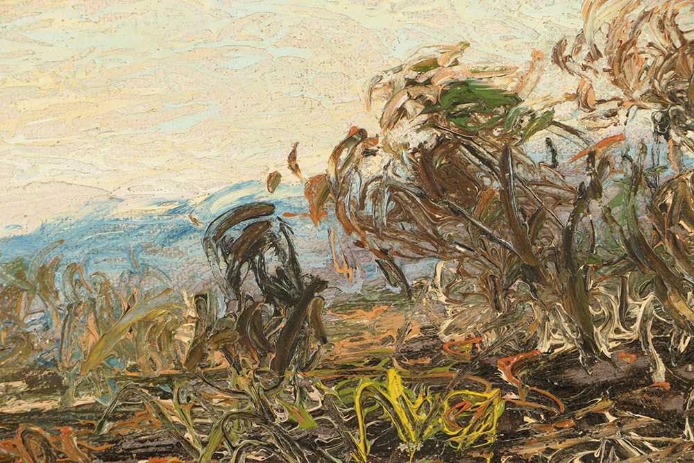 John Earhart Oil Painting on Canvas Board of Landscape EBTH