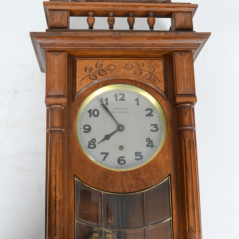Veritable Westminster Wood Wall Clock EBTH