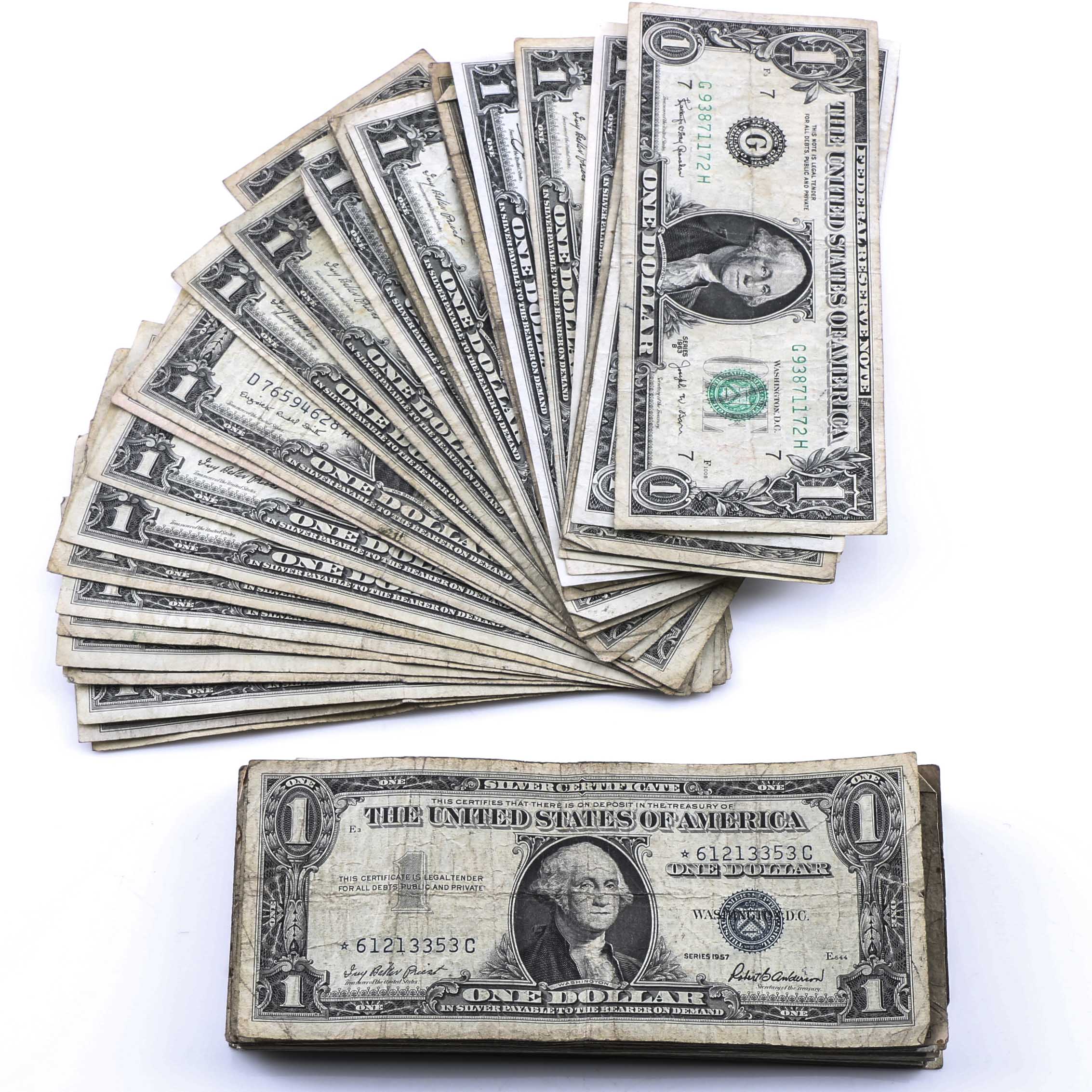 Eighty One One Dollar Silver Certificates EBTH