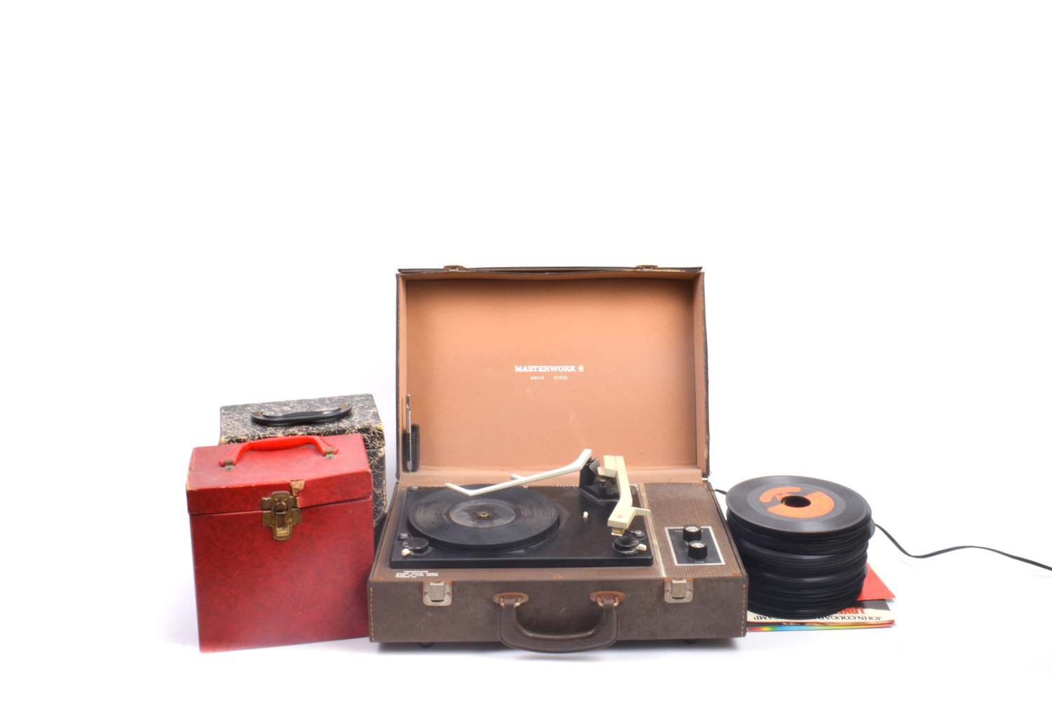 Masterwork Record Player and 45 rpm Records EBTH