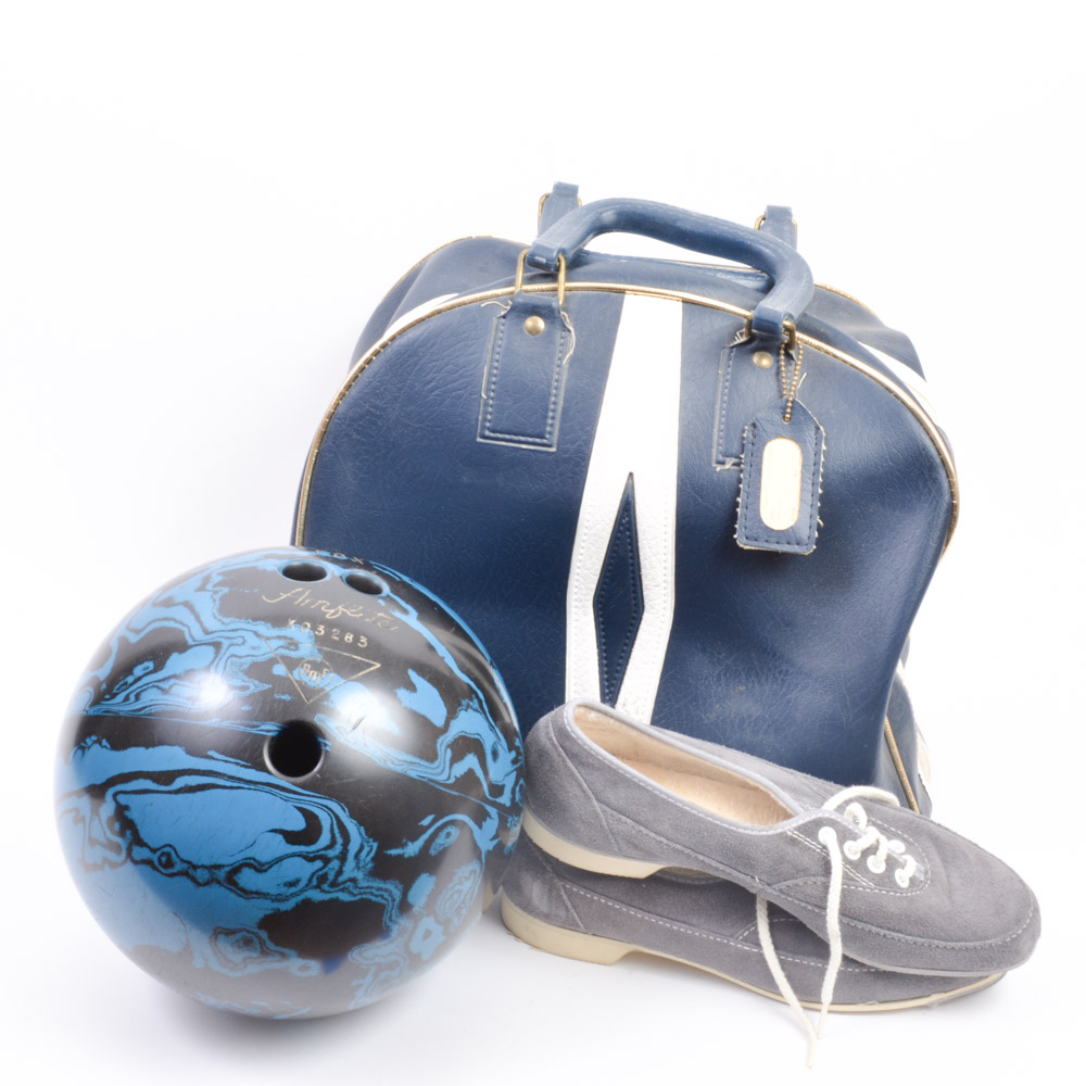 bowling ball bag and shoes