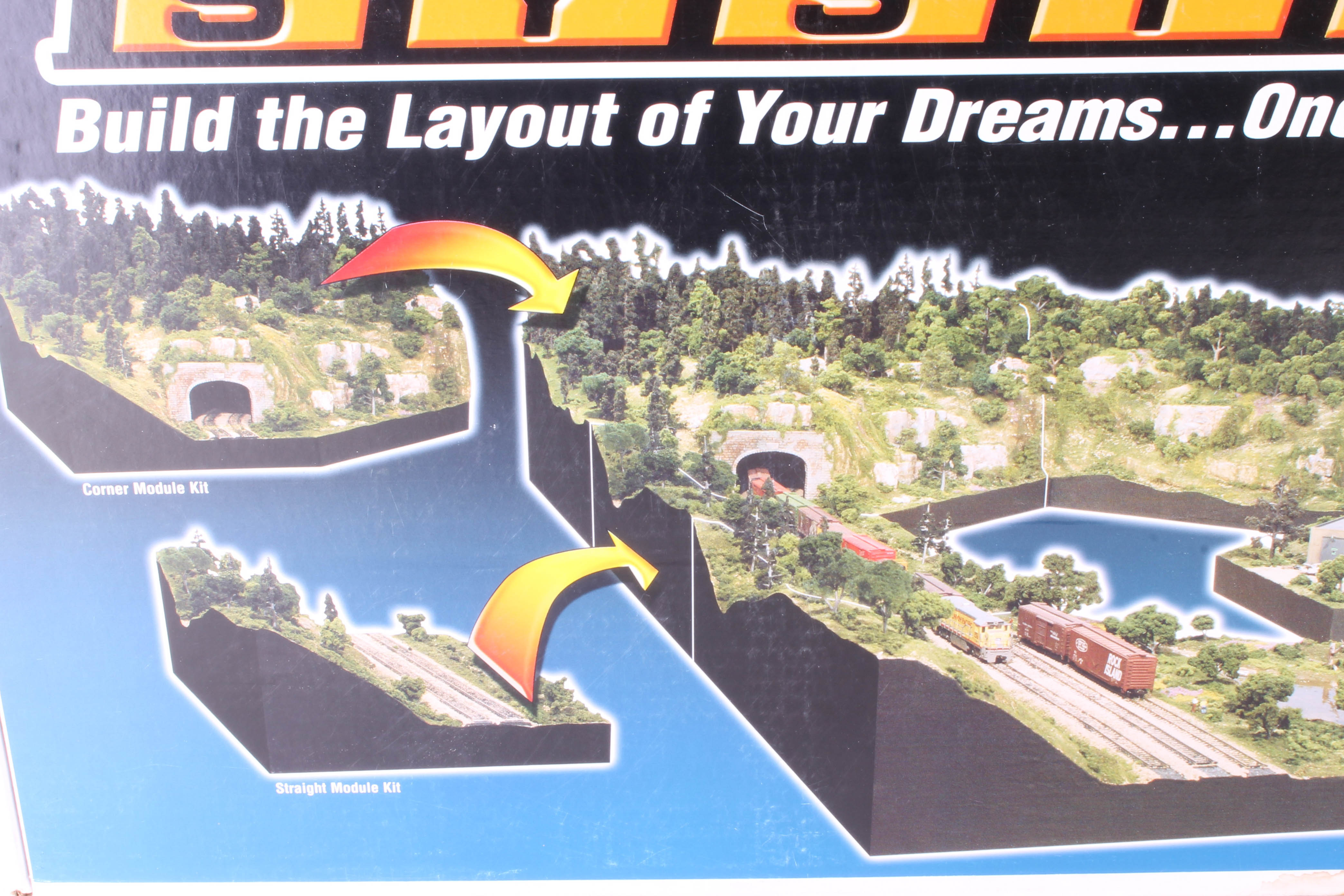 ModURail System Straight Module Kit Model Train Scenery EBTH