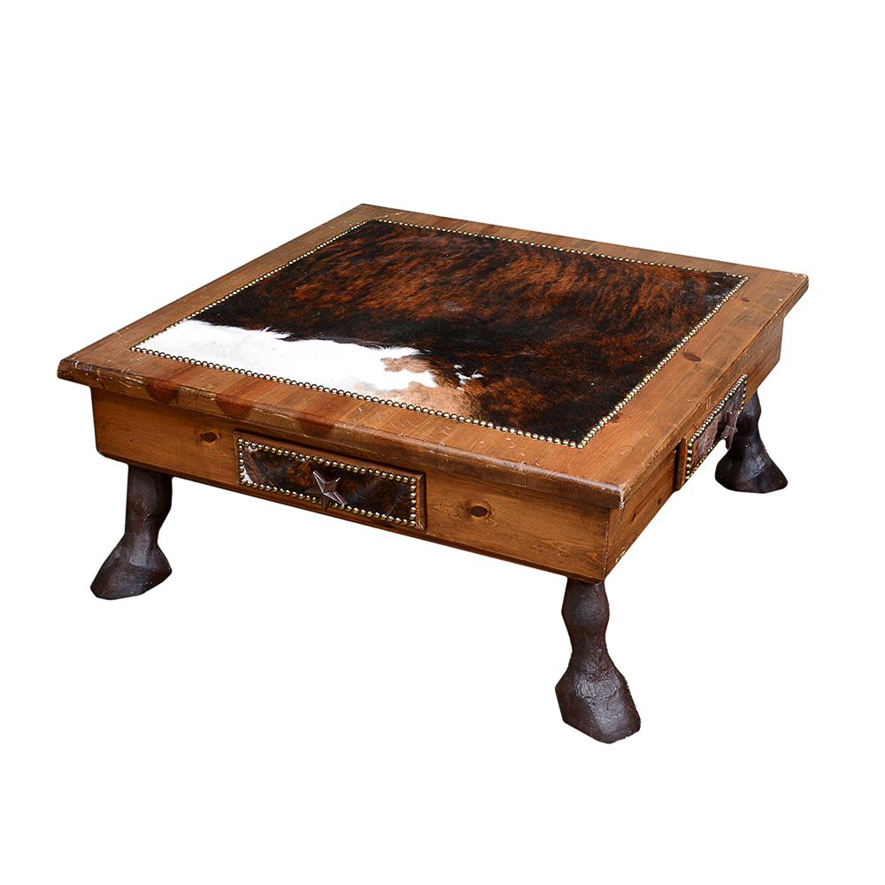 Cow Hide Coffee Table | EBTH