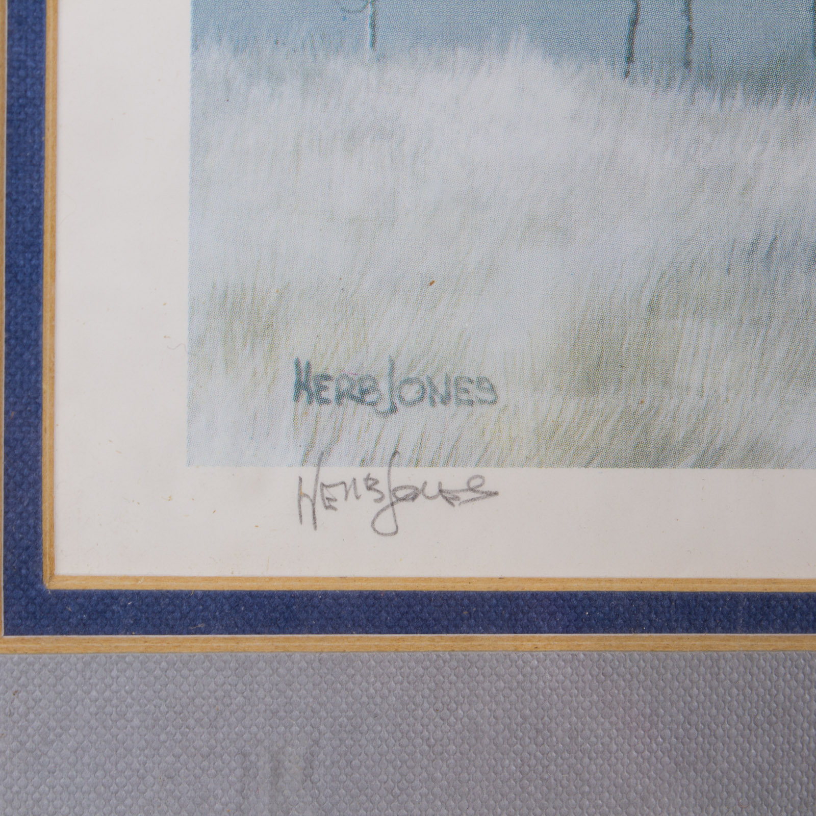 Herb Jones Signed Limited Edition Winter Landscape Offset Lithograph EBTH
