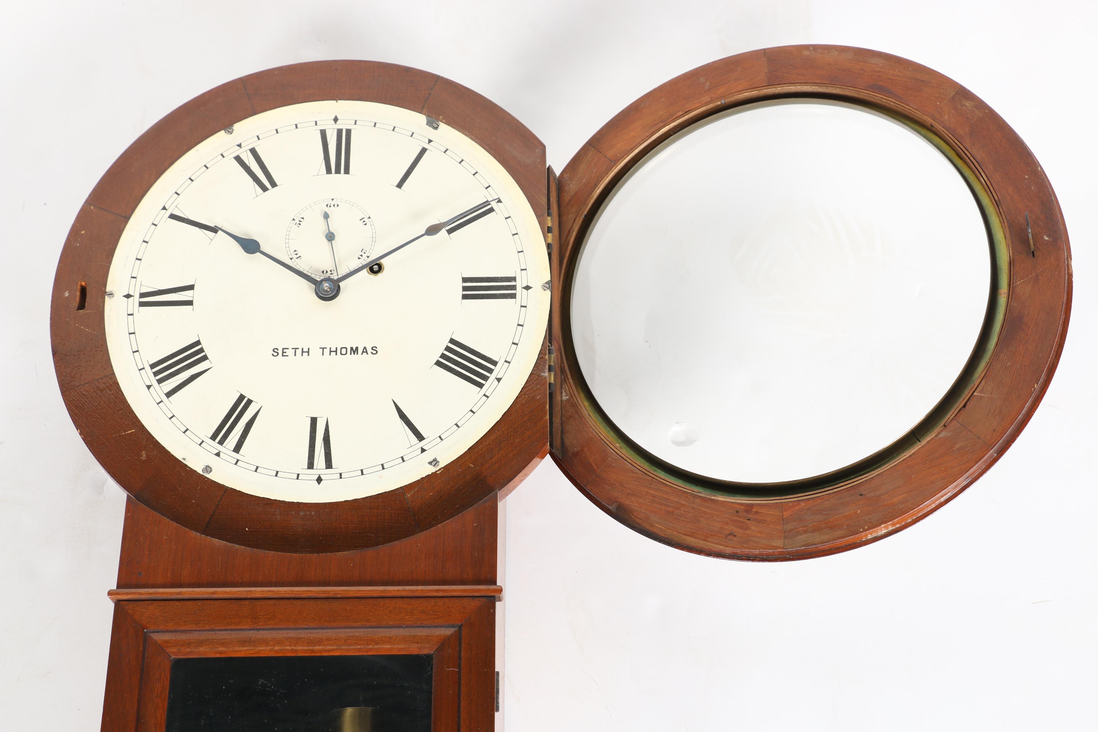 Antique Seth Thomas Wall Pendulum Clock EBTH