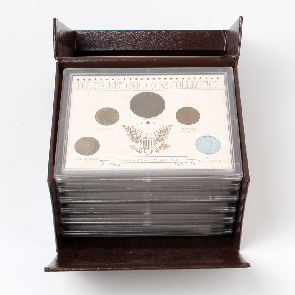 THE US HISTORIC COINS COLLECTION BOX