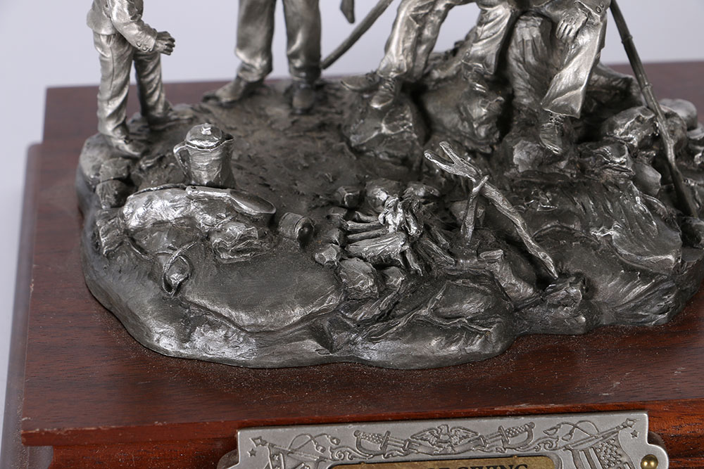 Frances Barnum Civil War Themed Pewter Sculptures EBTH