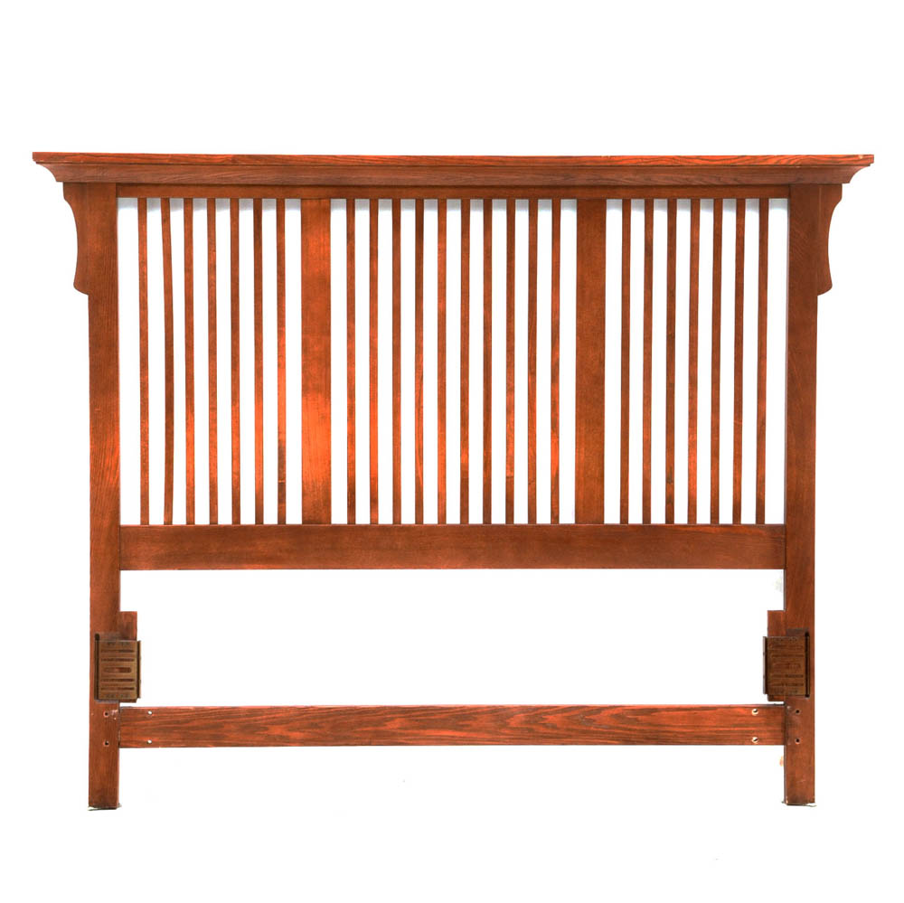 Mission Oak Style Queen Headboard | EBTH