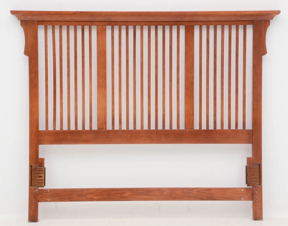 Mission Oak Style Queen Headboard EBTH