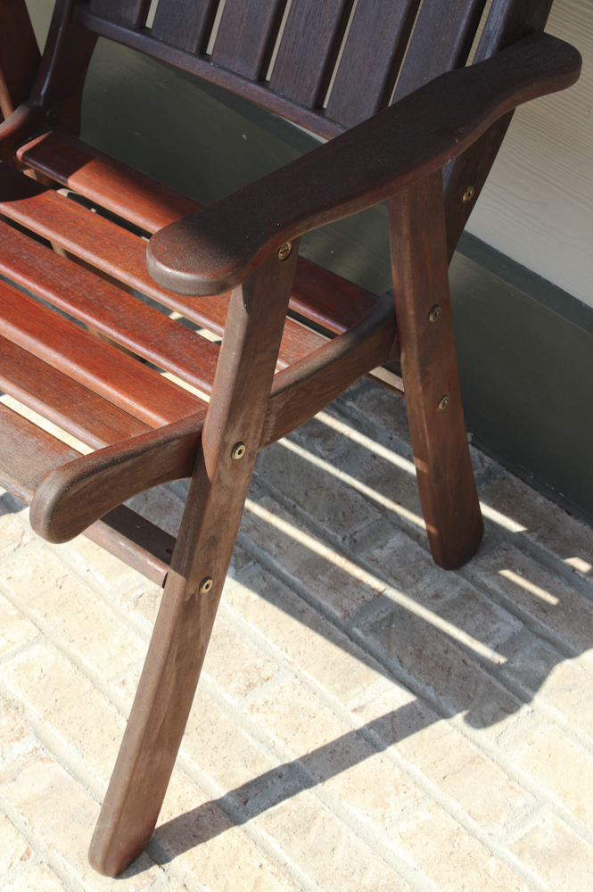 Jensen Jarrah Teak Patio Chairs | EBTH