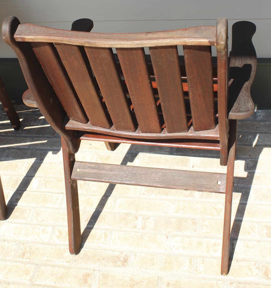 Jensen Jarrah Teak Patio Chairs EBTH