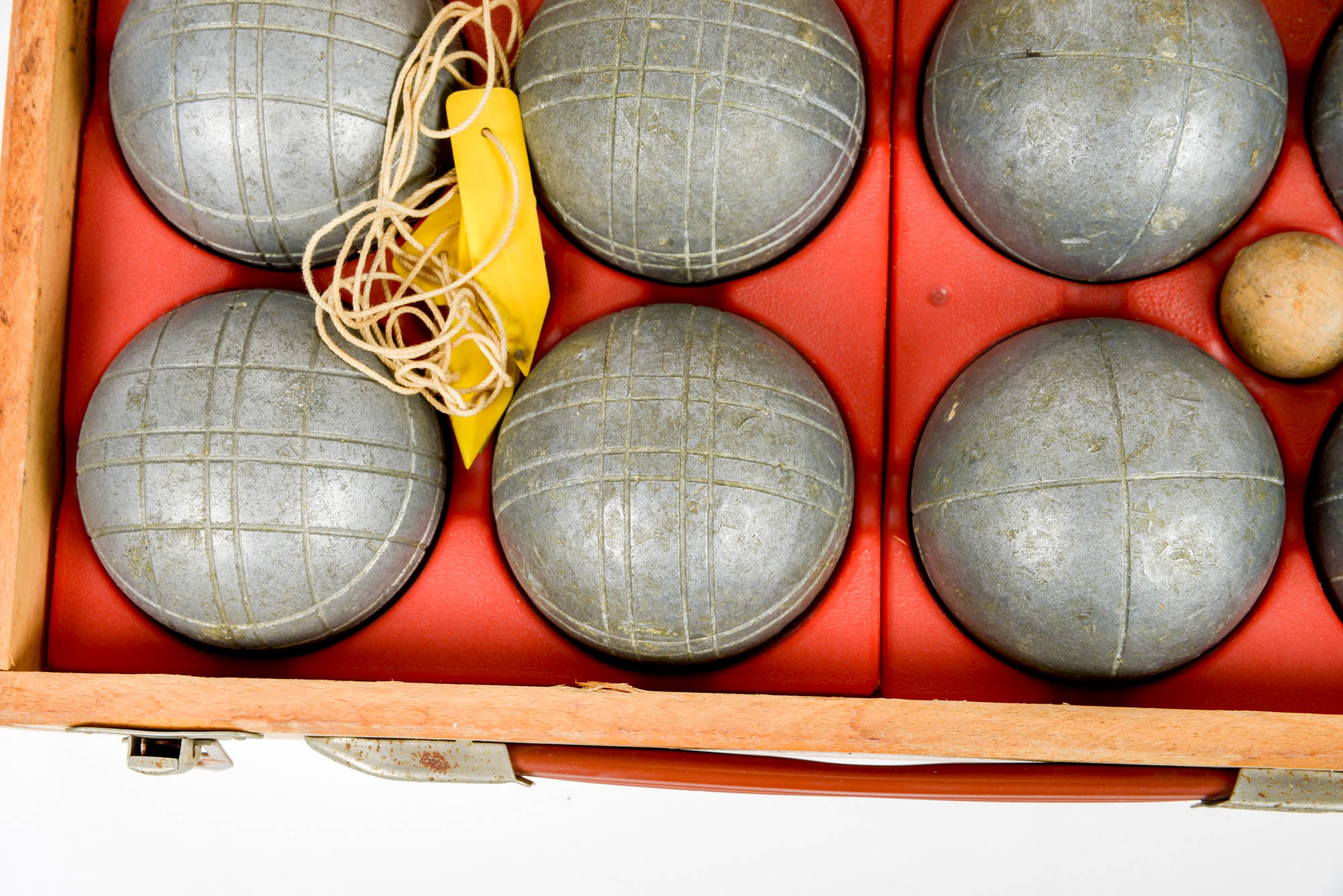 Vintage Bocce Ball Set in Original Wooden Box EBTH
