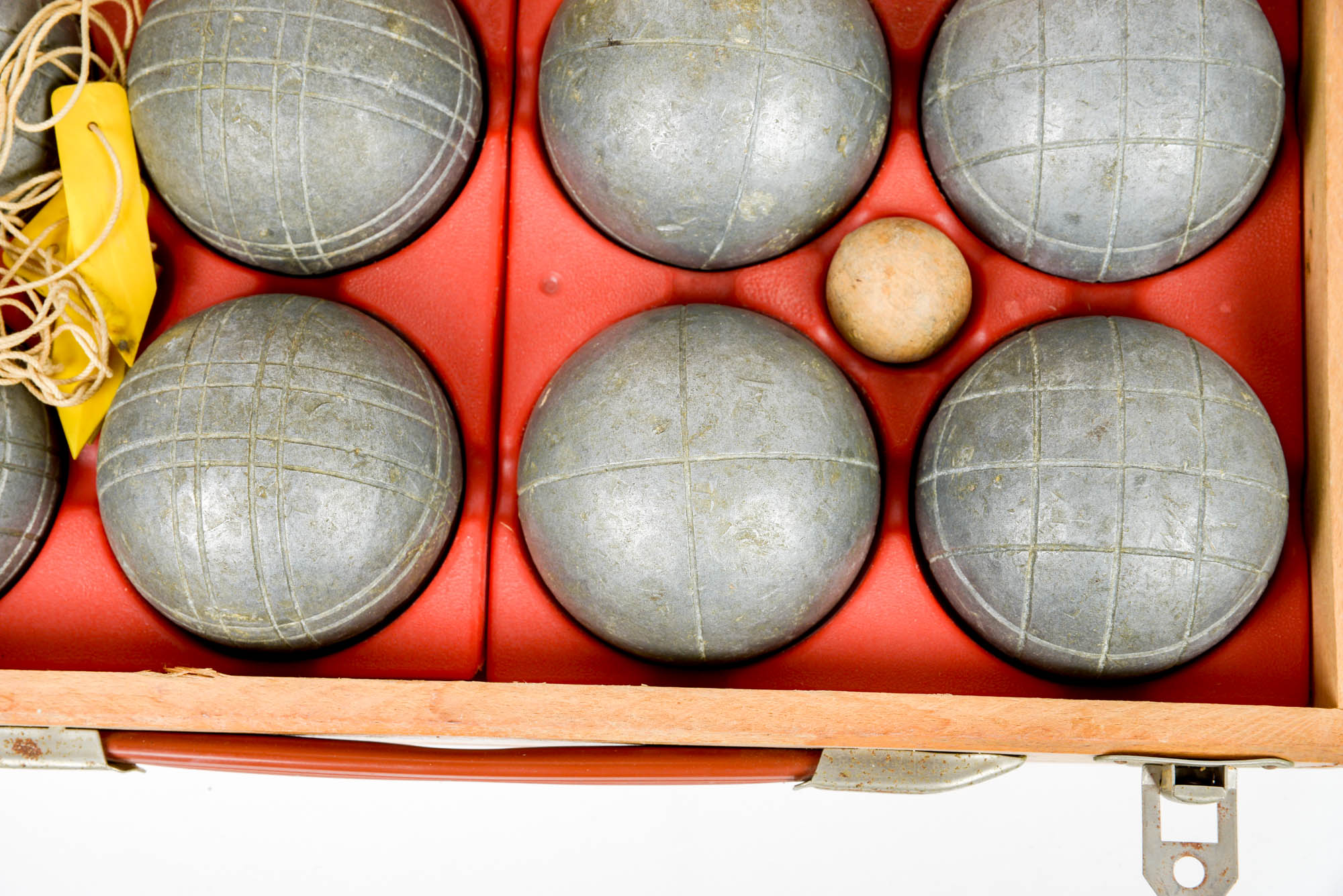 Vintage Bocce Ball Set in Original Wooden Box EBTH