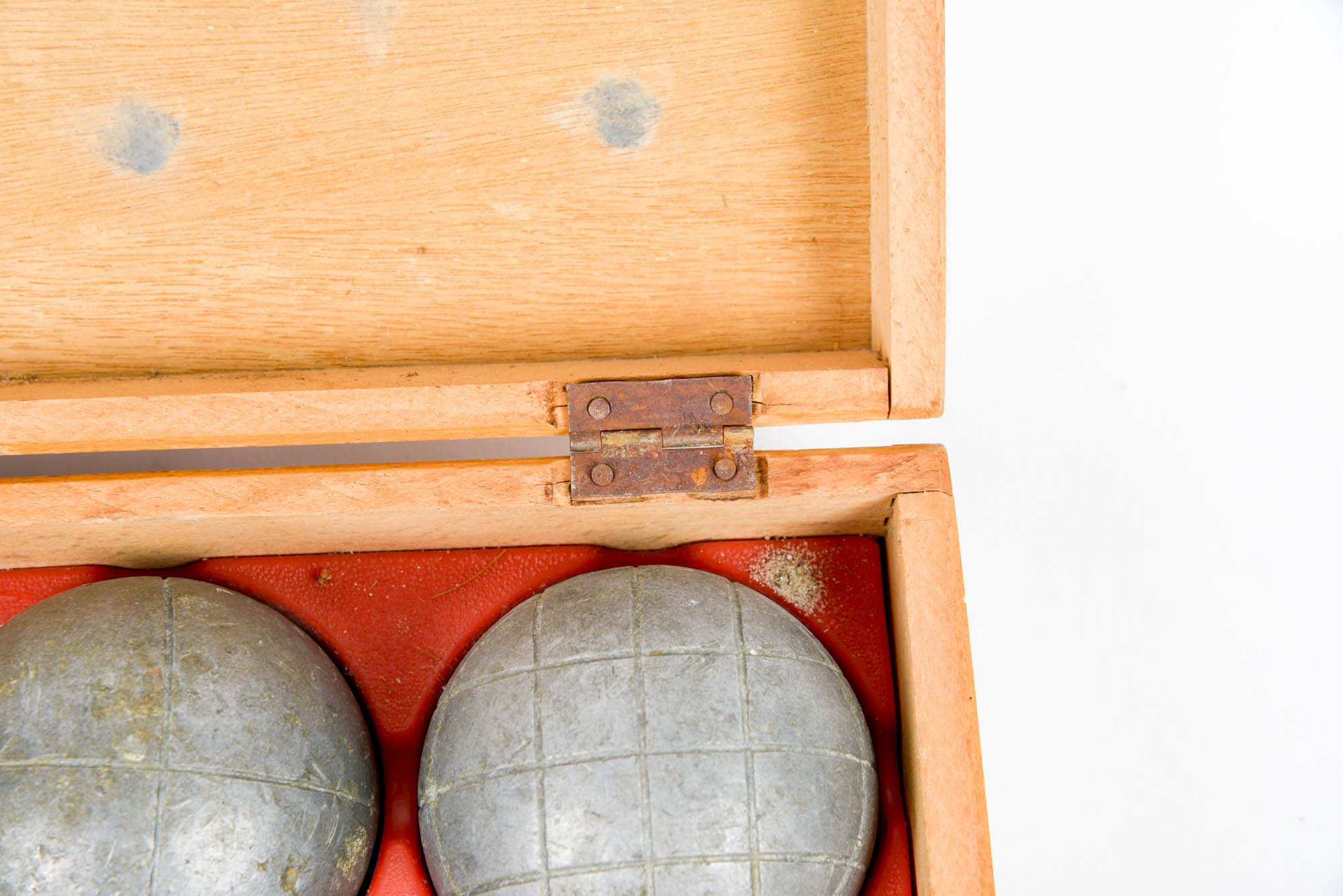 Vintage Bocce Ball Set in Original Wooden Box EBTH