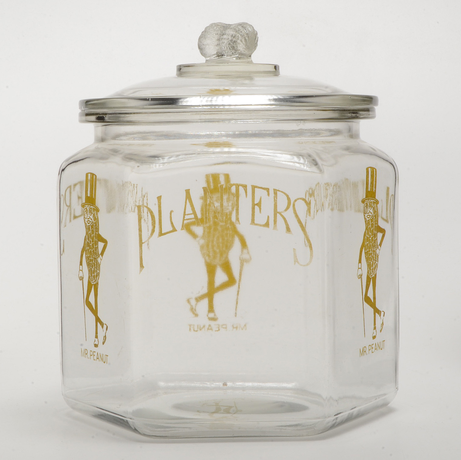 Vintage Planters Peanuts Glass Display Jar EBTH