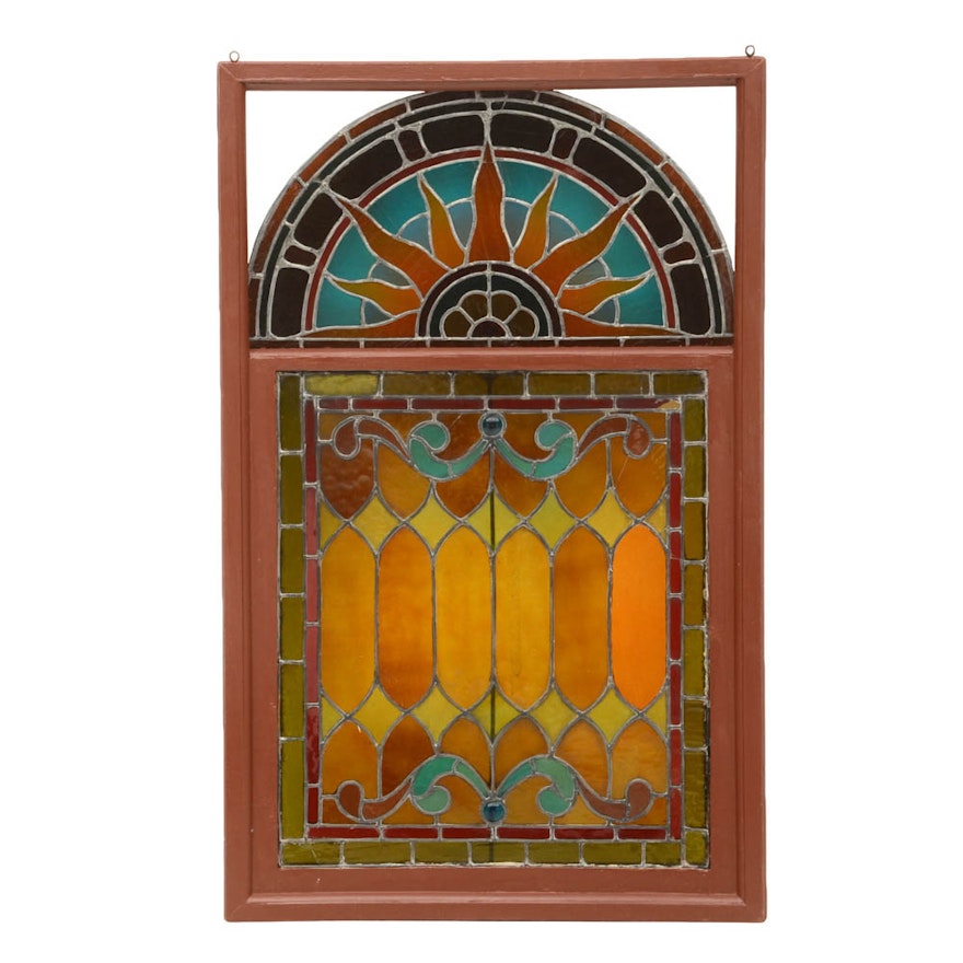 Vintage Stained Glass Window 56