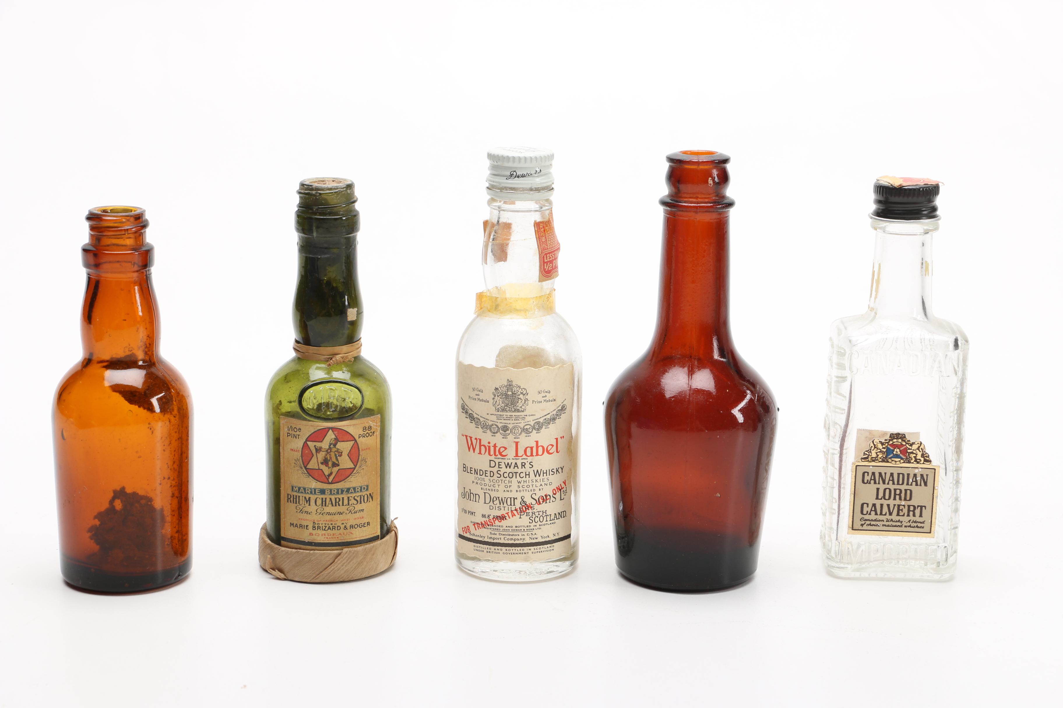 Vintage Miniature Liquor Bottles EBTH