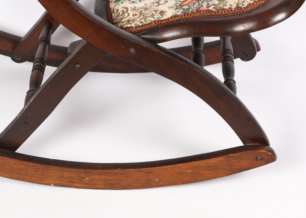 Antique Tapestry Rocking Chair EBTH