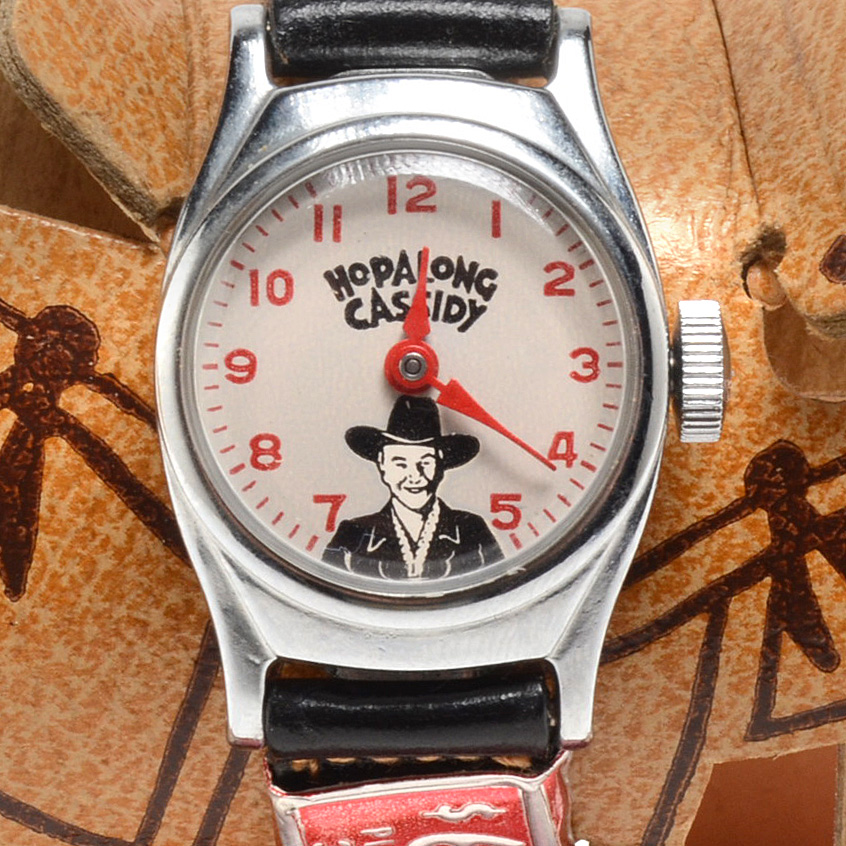 Circa 1950s Hopalong Cassidy Wrist Watch With Saddle Box EBTH