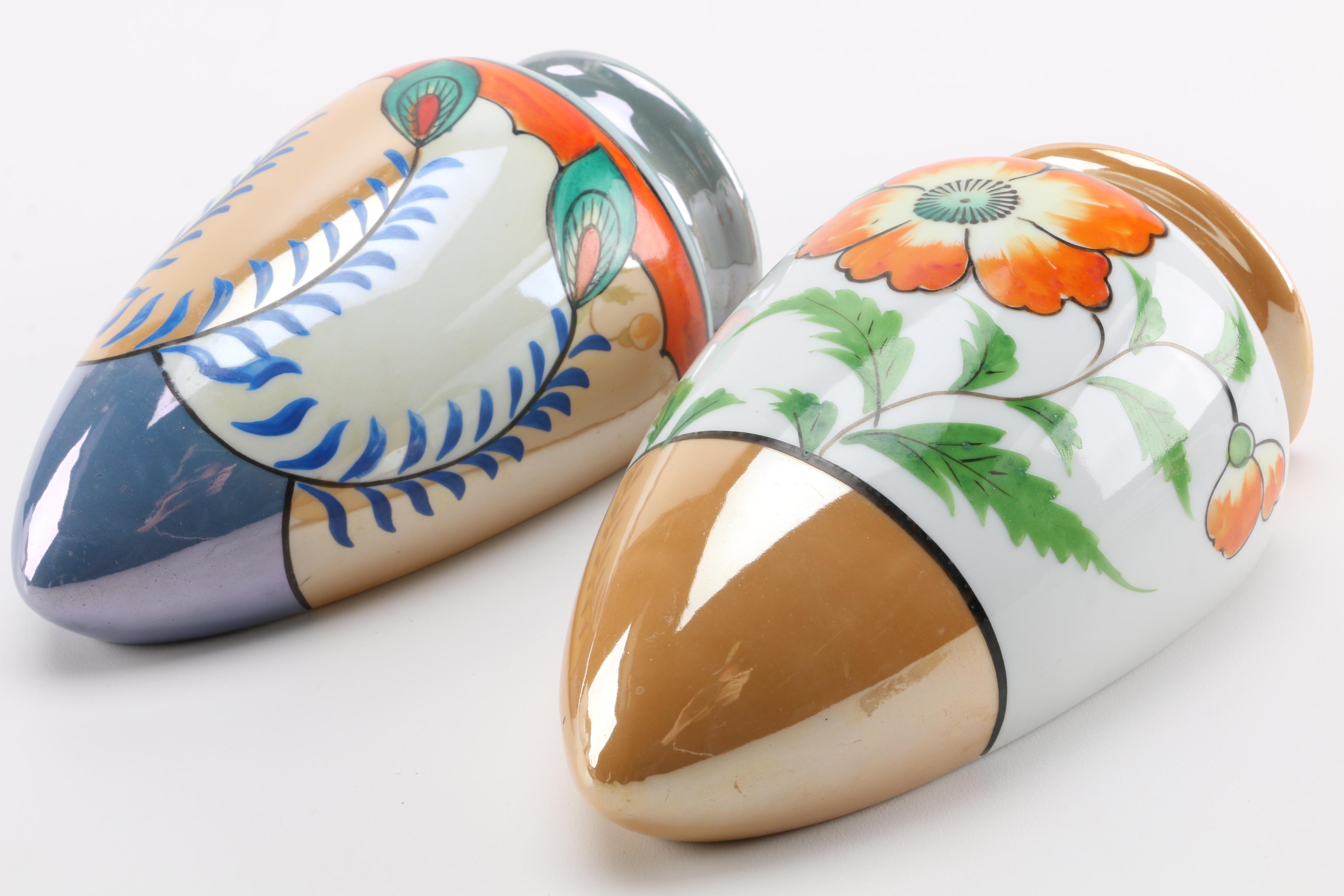 Ornate Japanese Wall Pockets EBTH