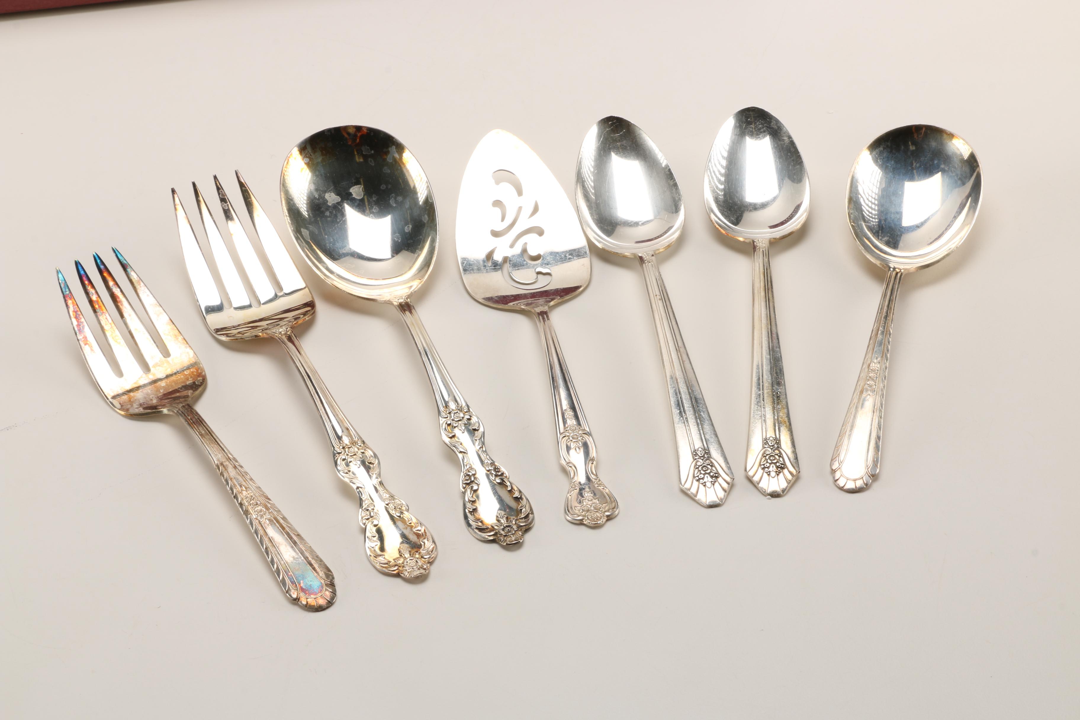 Wm. Rogers "Sectional" Silver Plate Flatware With Additional Flatware