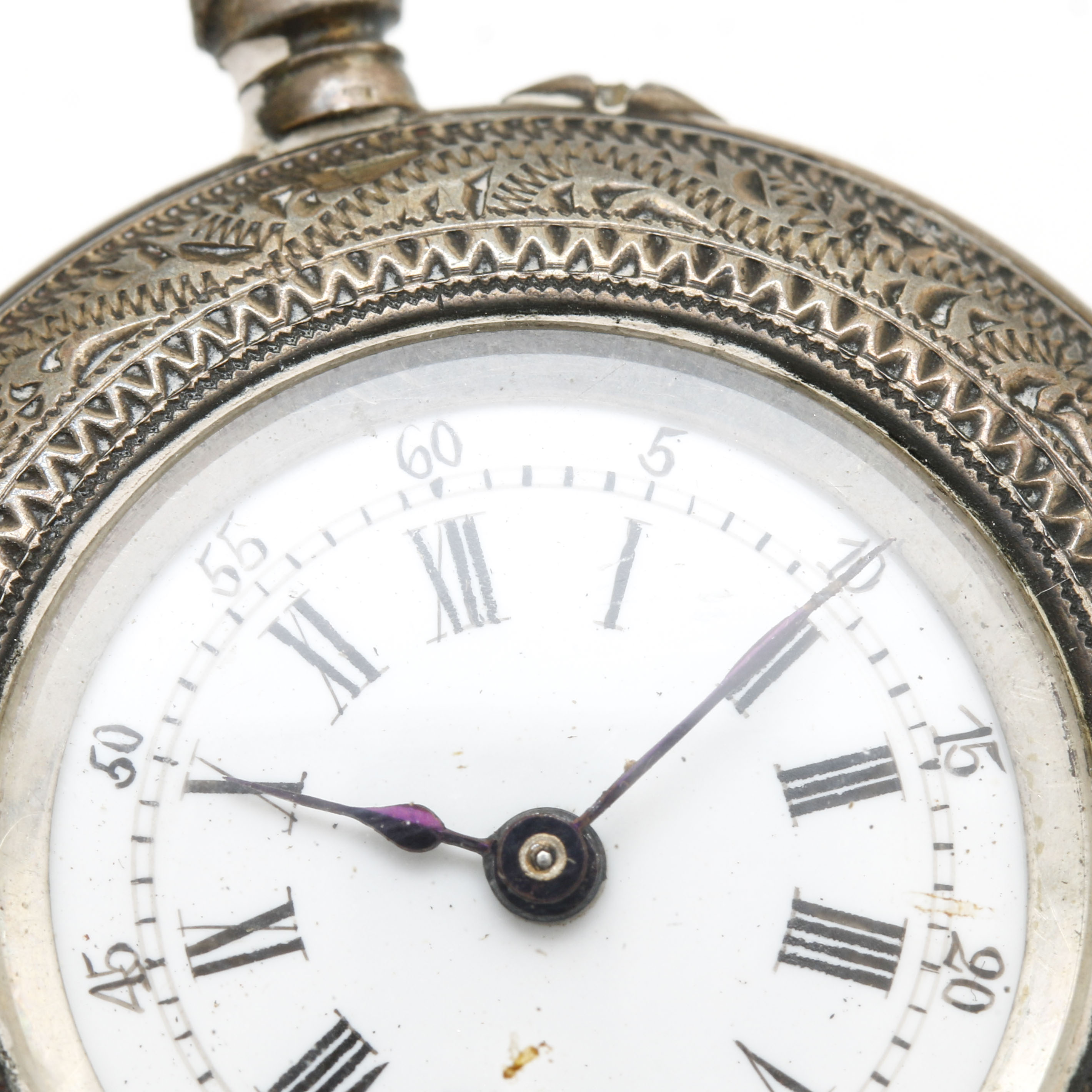 800 Silver Pin Set Pocket Watch EBTH