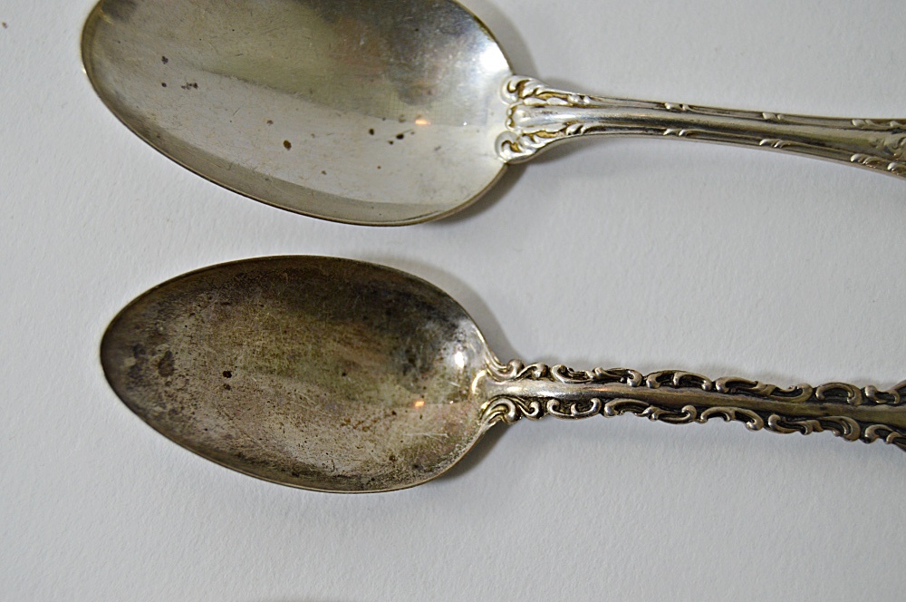 Five Antique Sterling Spoons and One Sterling Pickle Fork EBTH