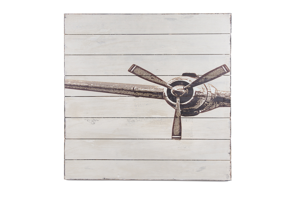 Pottery Barn Planked Airplane Panels EBTH