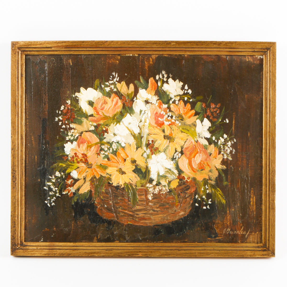 J Greenleaf Oil Painting On Canvas Ebth