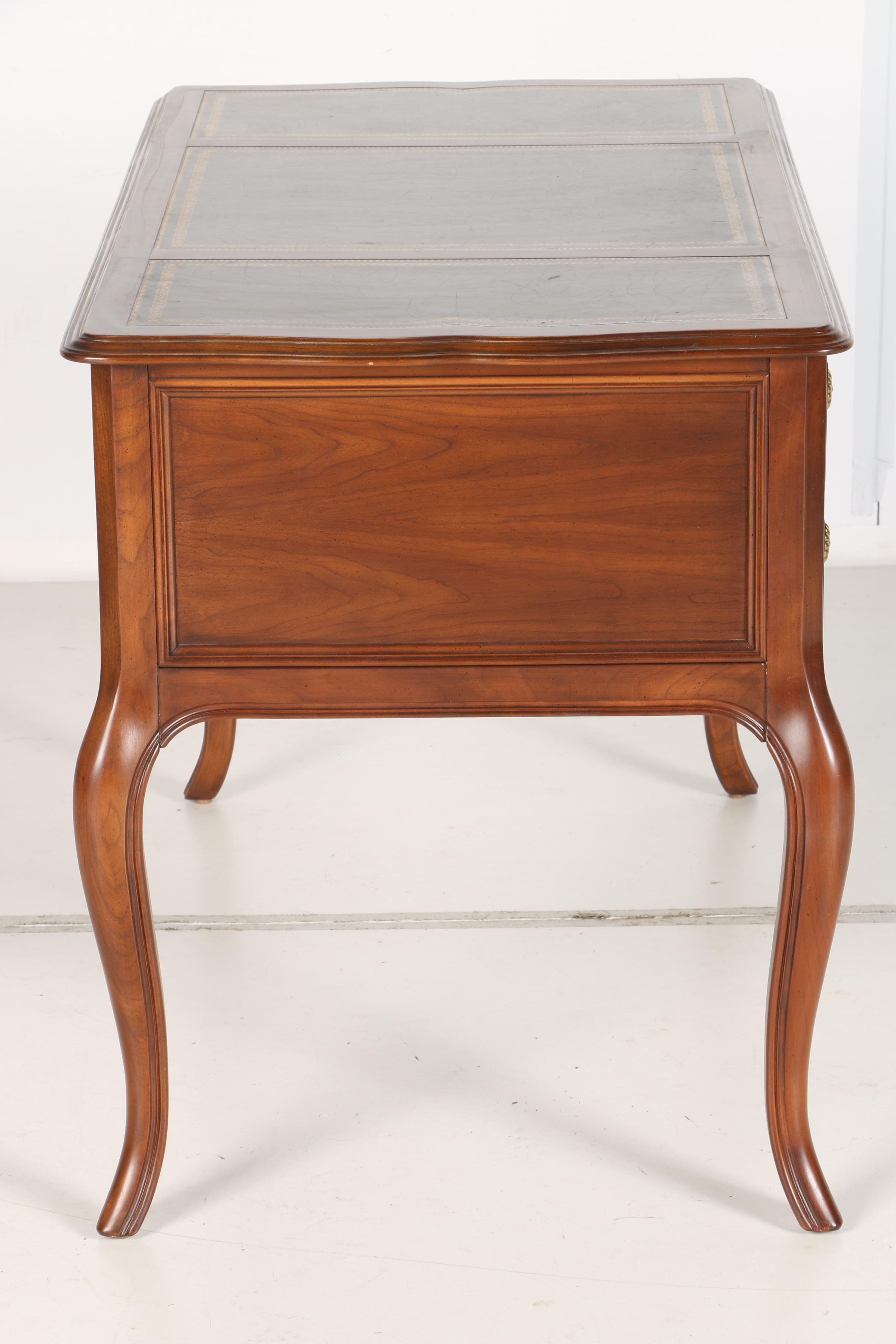 Vintage Faux Leather Top Writing Desk by Sligh EBTH
