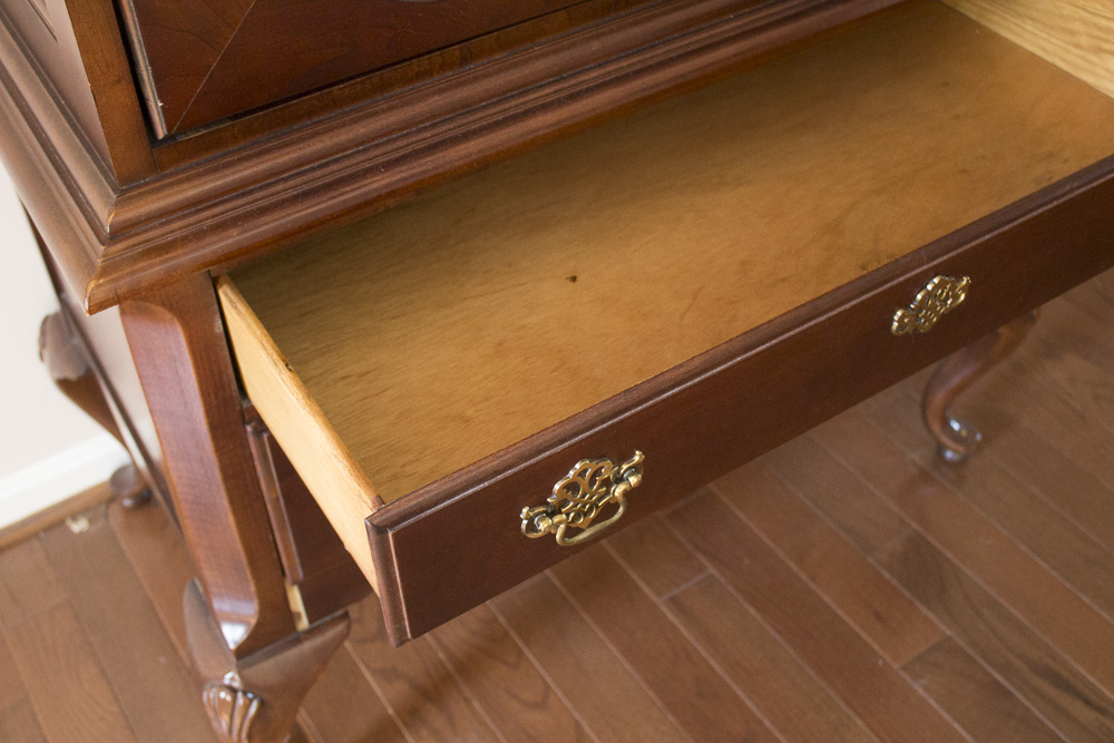 Queen Anne Style Entertainment Center EBTH